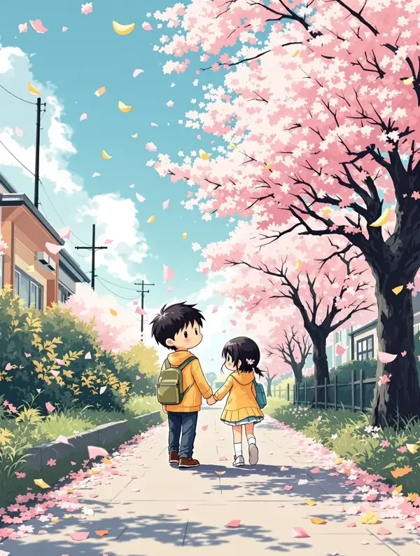 樱花坠落时 漫画封面