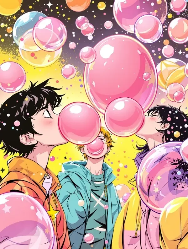泡泡糖战队 漫画封面